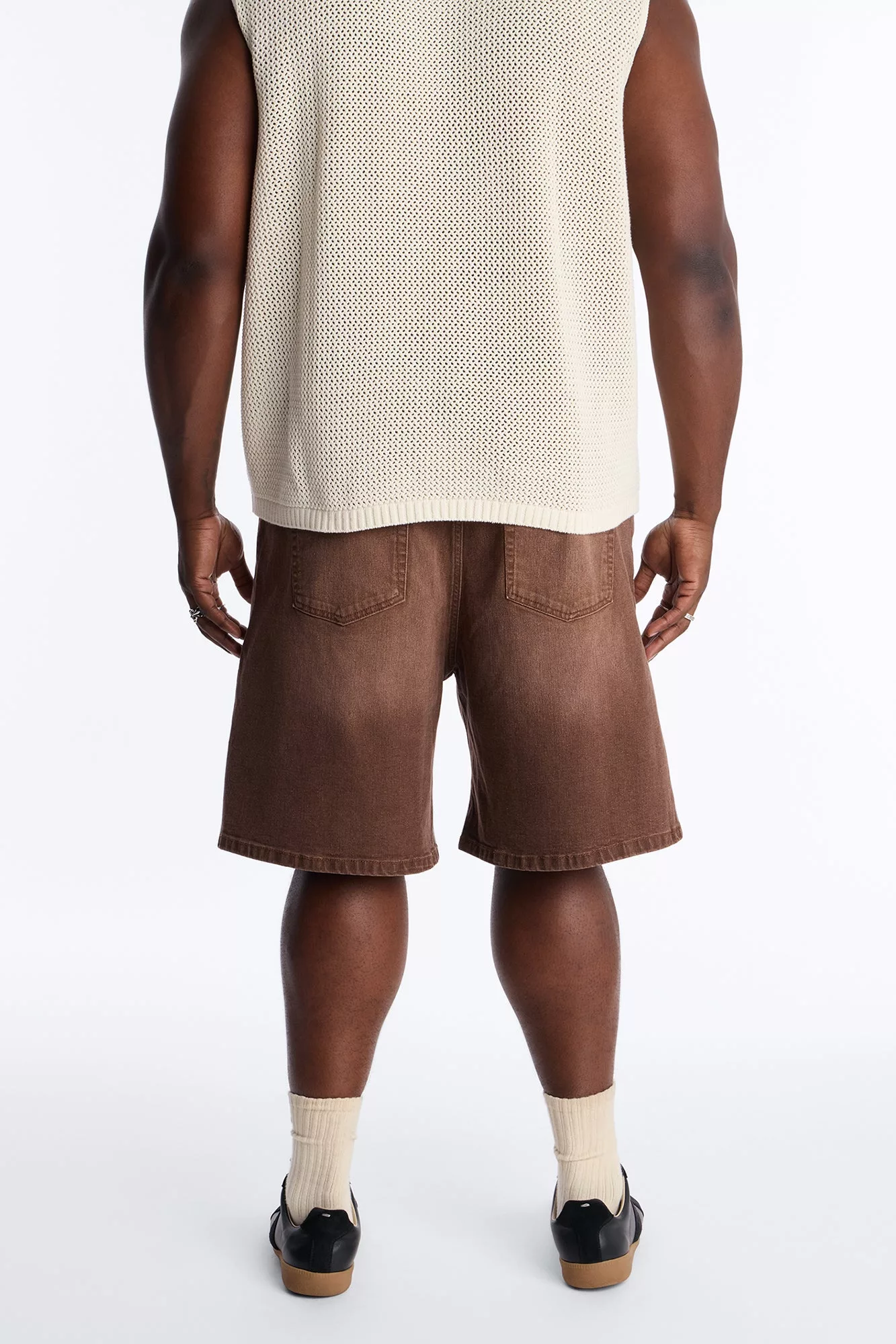 Essential Hue Relaxed Denim Short - Brown