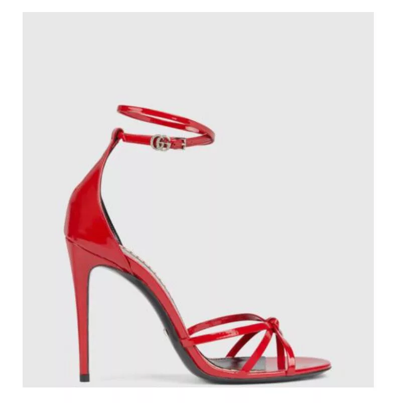 Gucci Miscellaneous Gucci Double G Strappy Sandals SIZE 36 Red