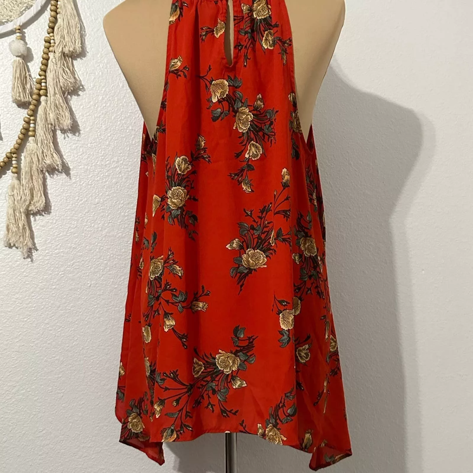 Other Blouses Other Torrid Georgette High Neck Tank Red