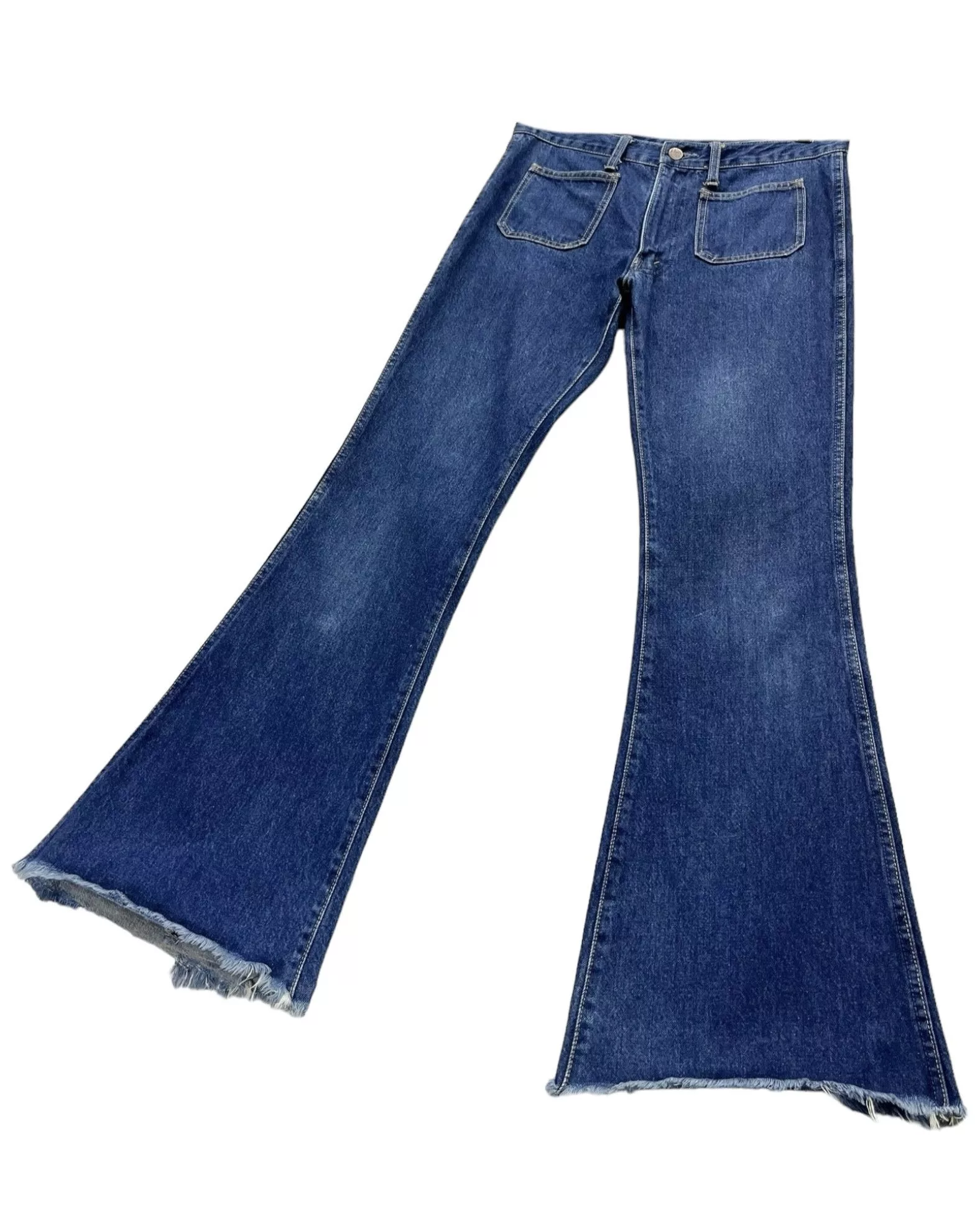 Big John Denim Big John × Vintage ULTRAFLARE🔥BIG JOHN BIG WASHING Bush Pants Distressed Jeans Blue