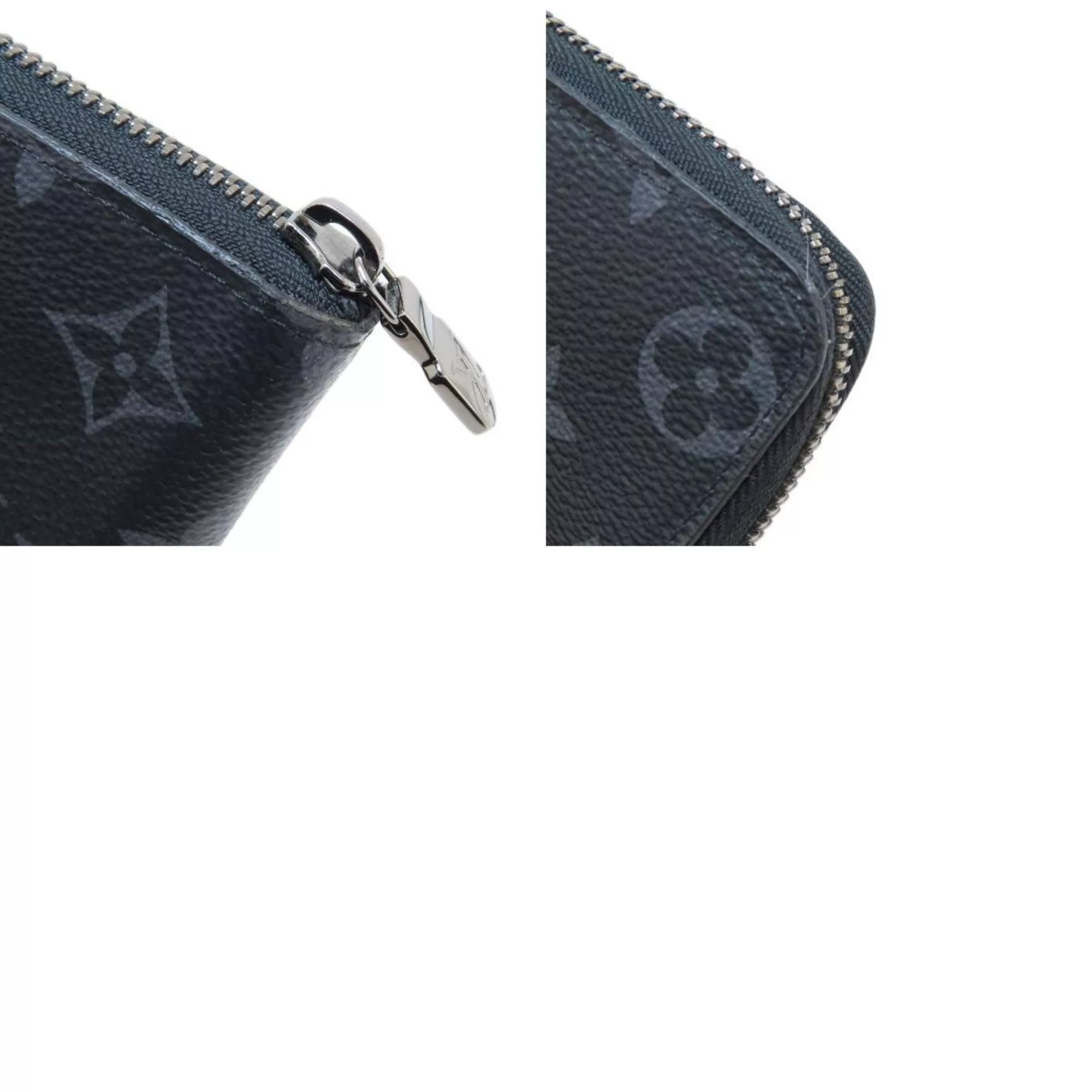 Louis Vuitton Wallets Louis Vuitton M62295 Zippy Wallet Vertical Long Monogram Eclipse Men's Black