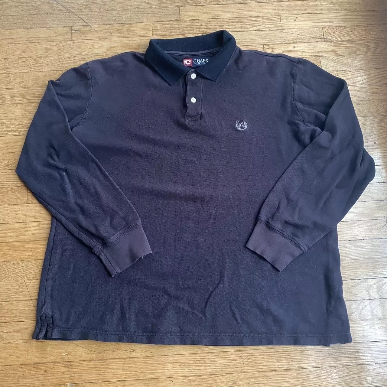 Chaps Polos Chaps Polo long sleeve Blue