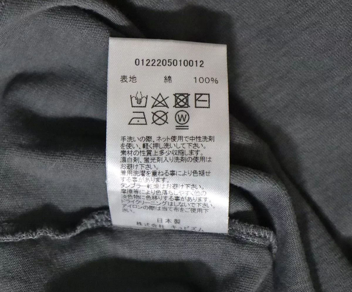 Visvim Short Sleeve T Shirts Visvim 22aw Jumbo Tee Crash，size5 Black