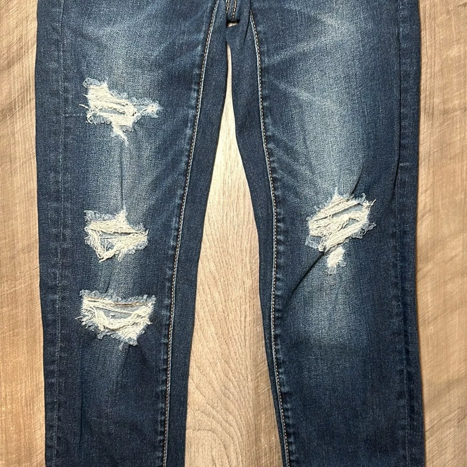 American Eagle Outfitters Jeans American Eagle Outfitters American Eagle Next Level Stretch Distressed Jeggings - 00S Blue