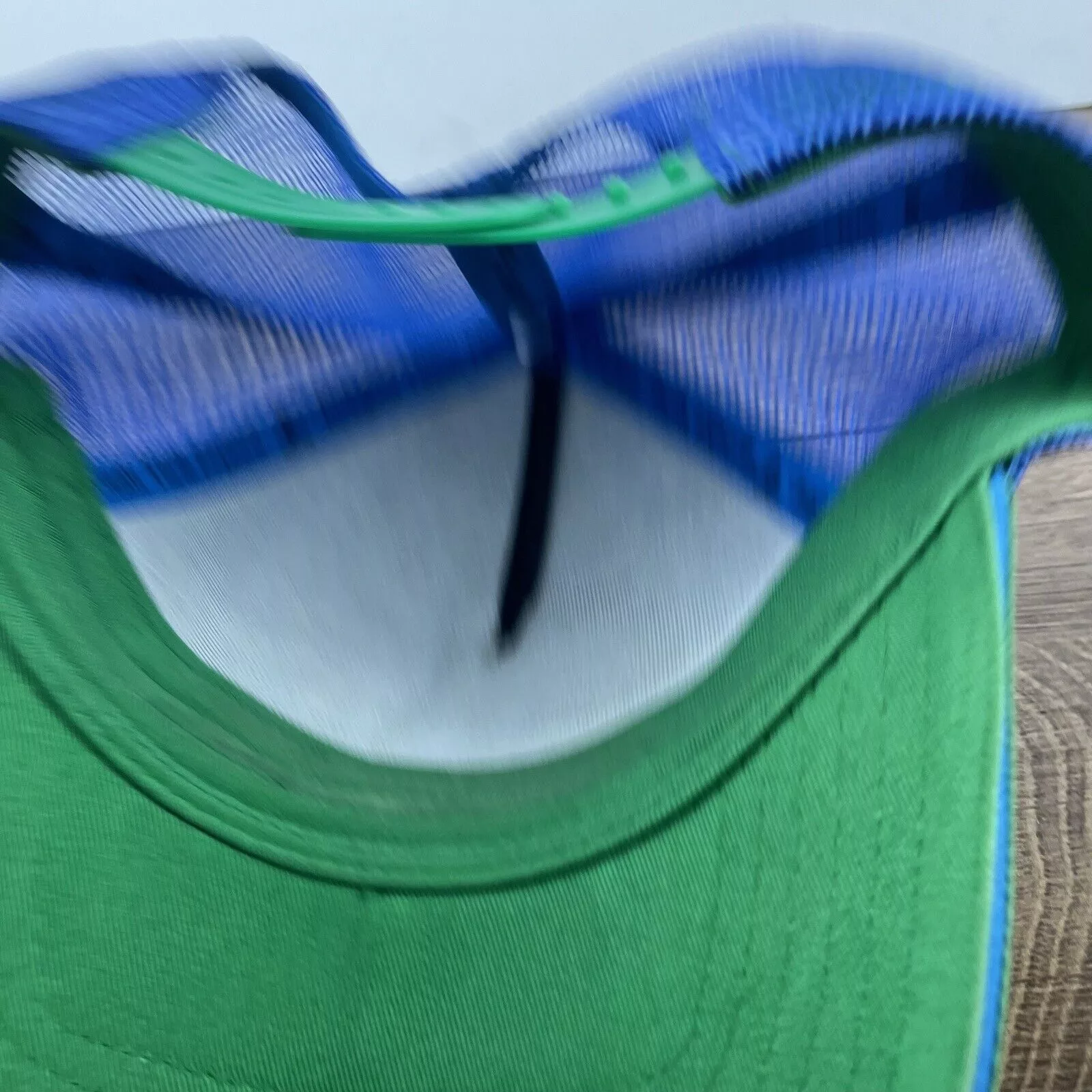 Other Hats Other Farmer Hat Blue Green Yellow Snapback Hat Blue Adjustable Ha