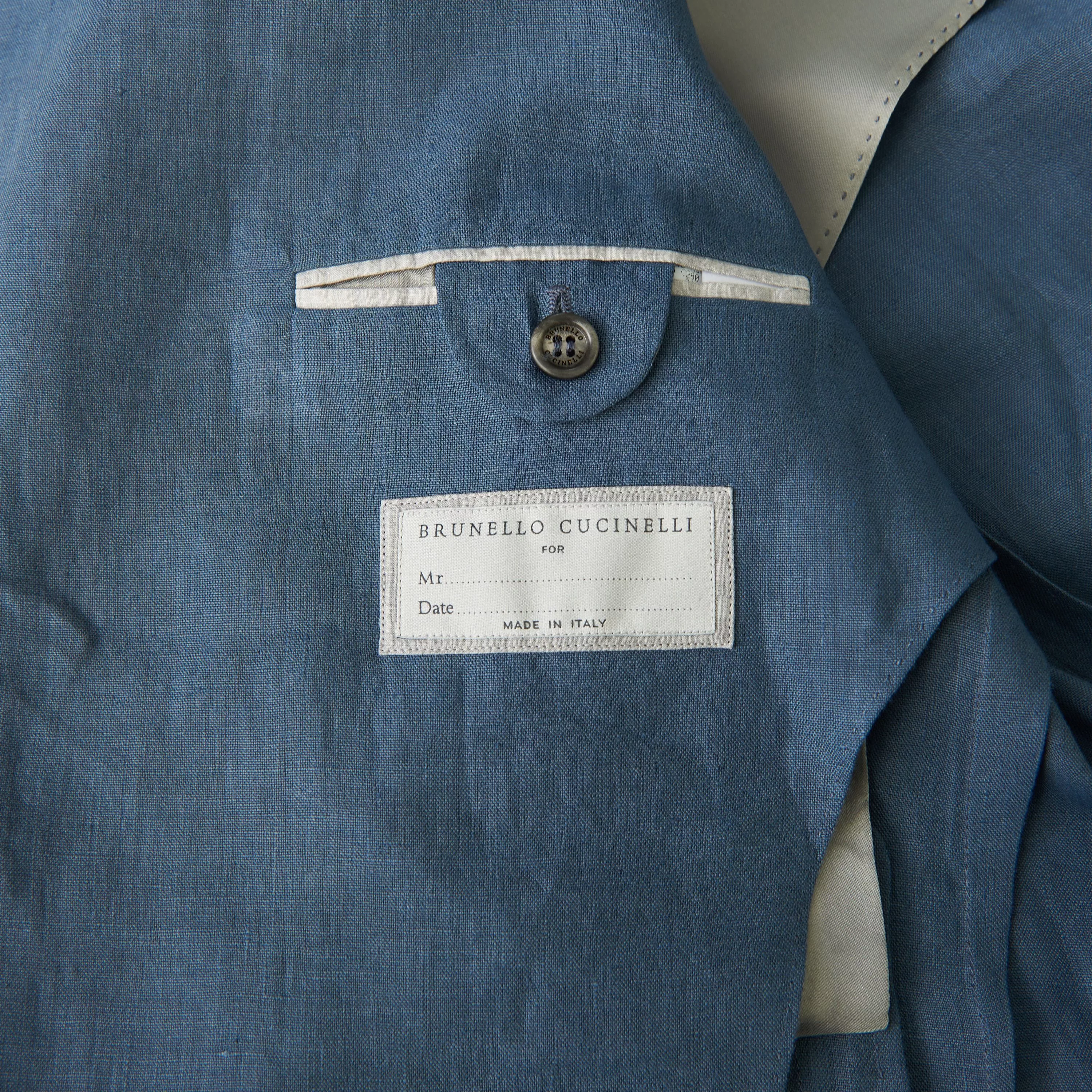 Brunello Cucinelli Blazers Brunello Cucinelli Deconstructed Blazer Jacket - Patch Pockets Blue