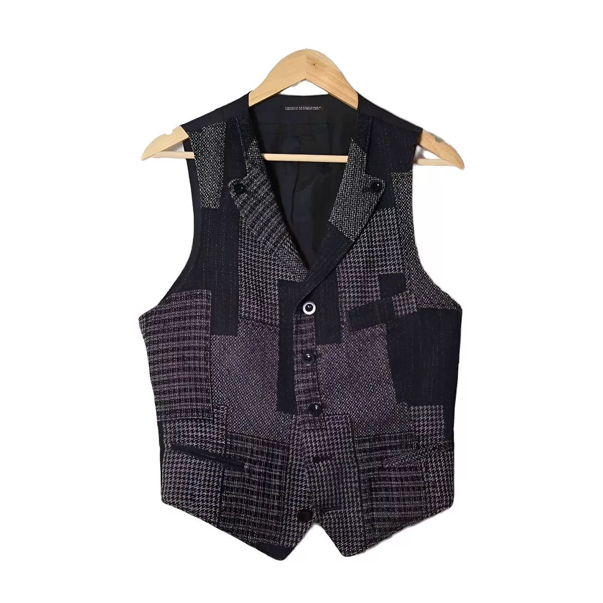 Yohji Yamamoto Vests Yohji Yamamoto patchwork vest Multi