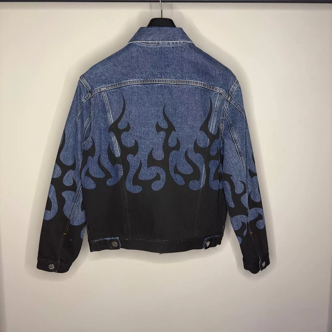 Vetements Denim Jackets Vetements Denim Jacket Flame Blue