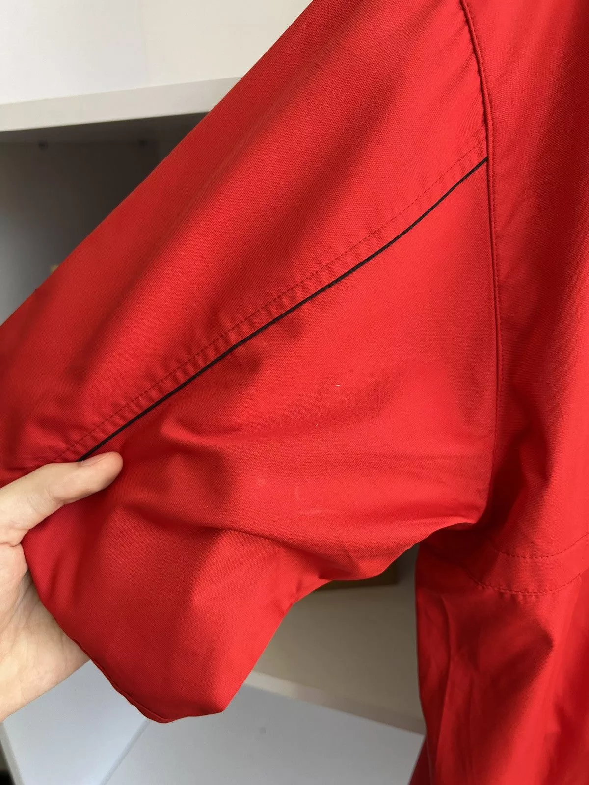 Nike Denim Jackets Nike × Vintage Vintage NIKE Red Golf Pullover Jacket
