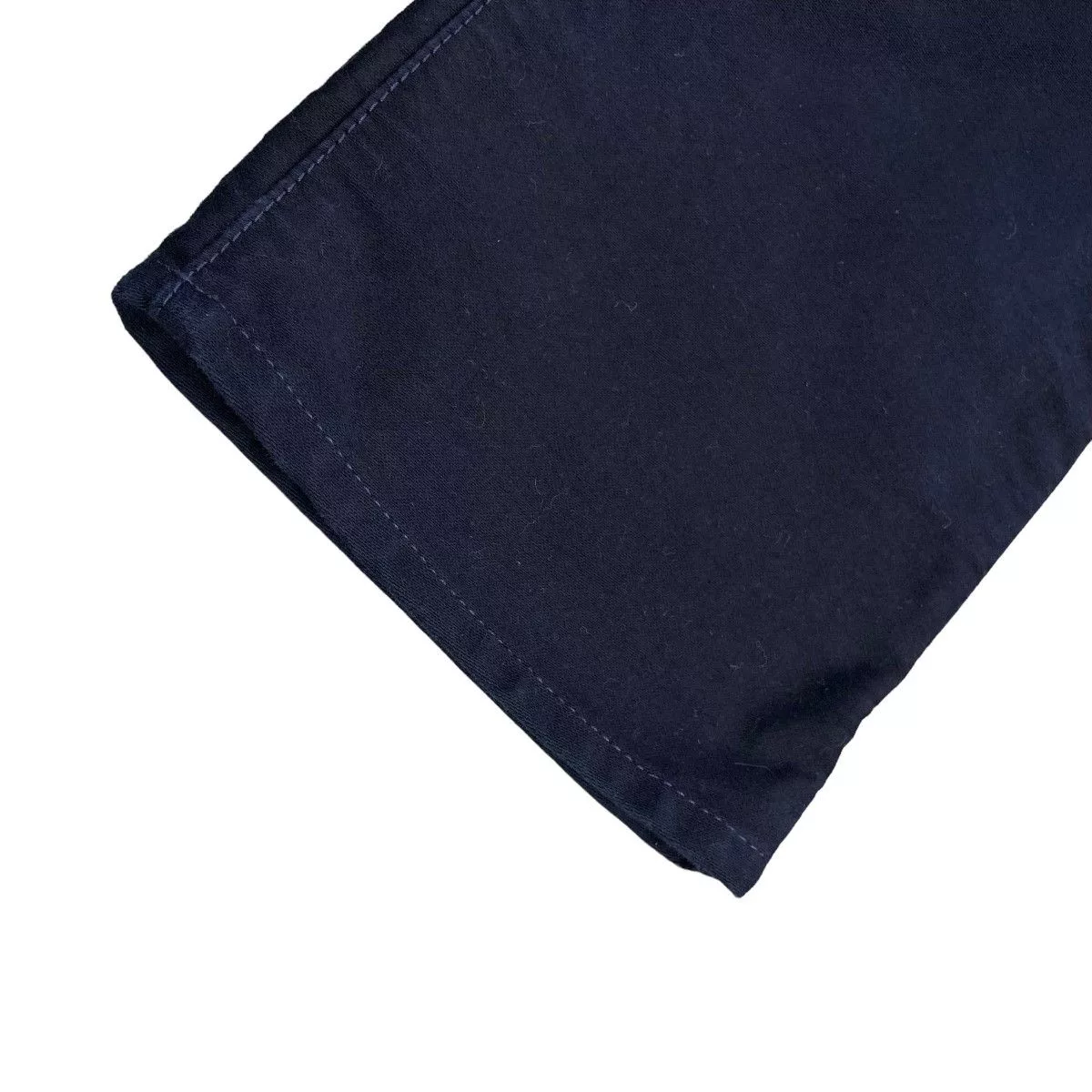 Junya Watanabe Cropped Pants Back Belt Straight Button Fly Navy Blue