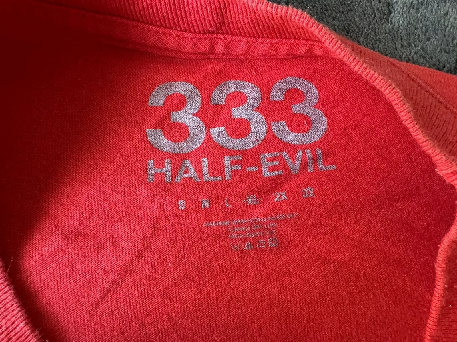 Half Evil Short Sleeve T Shirts Half Evil Underground Tee Red