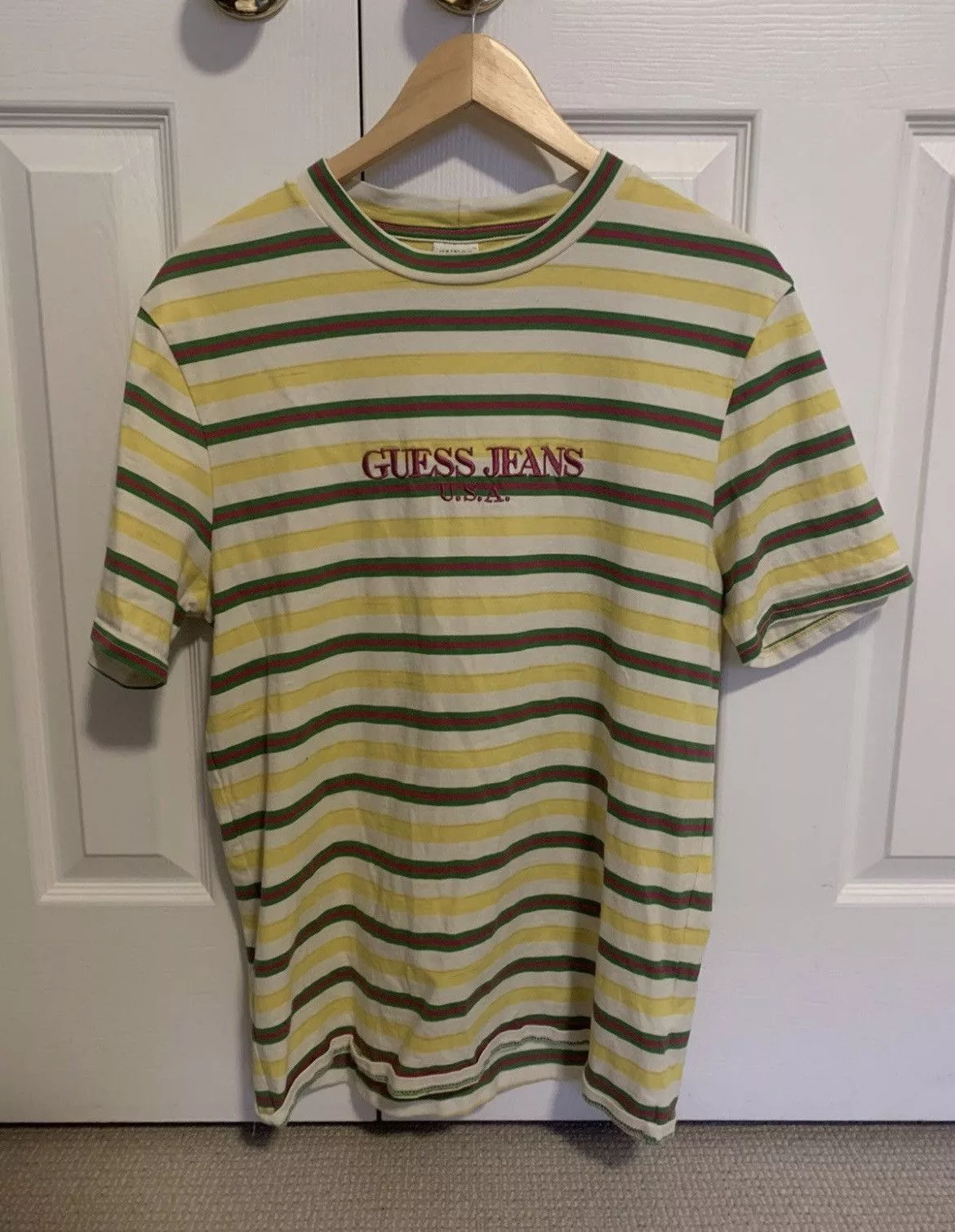 Guess Short Sleeve T Shirts Guess Jeans X Sean Wotherspoon Yellow