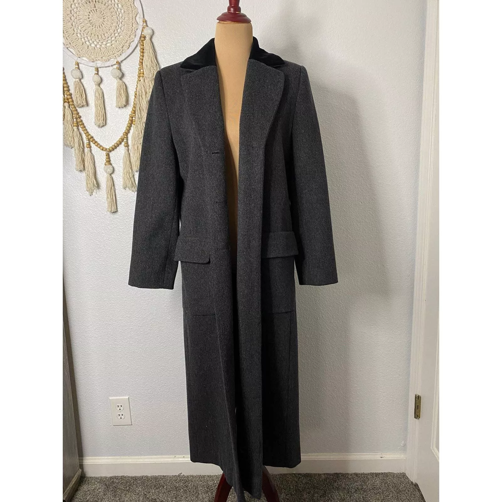 Pendleton Fur Faux Fur Women’s Pendleton long Coat Gray