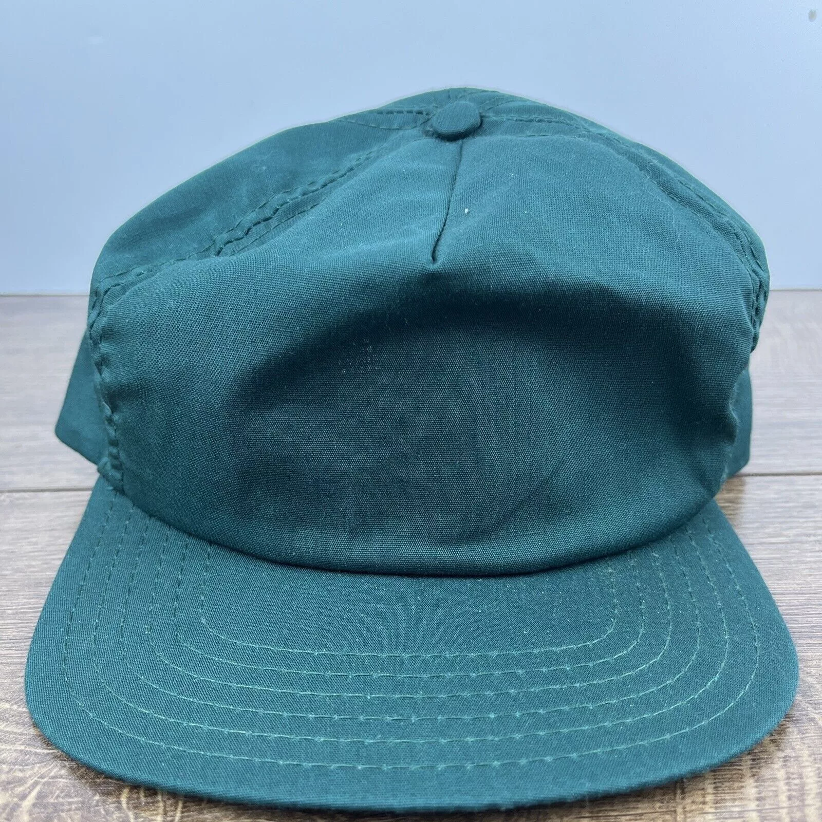 Other Hats Other Plain Green Hat Snapback Adjustable Adult Size Hat Green Cap