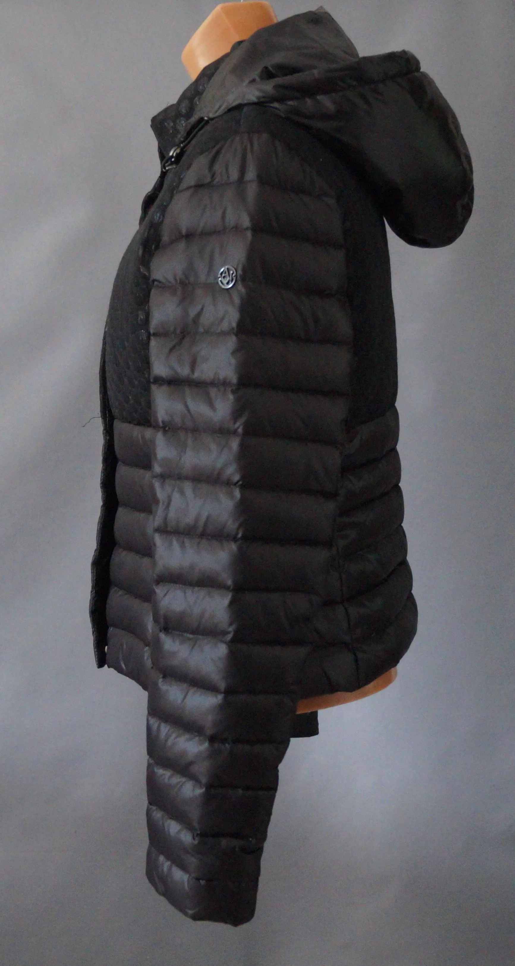 Armani Down Jackets Armani Jeans womens down jacket L size Black