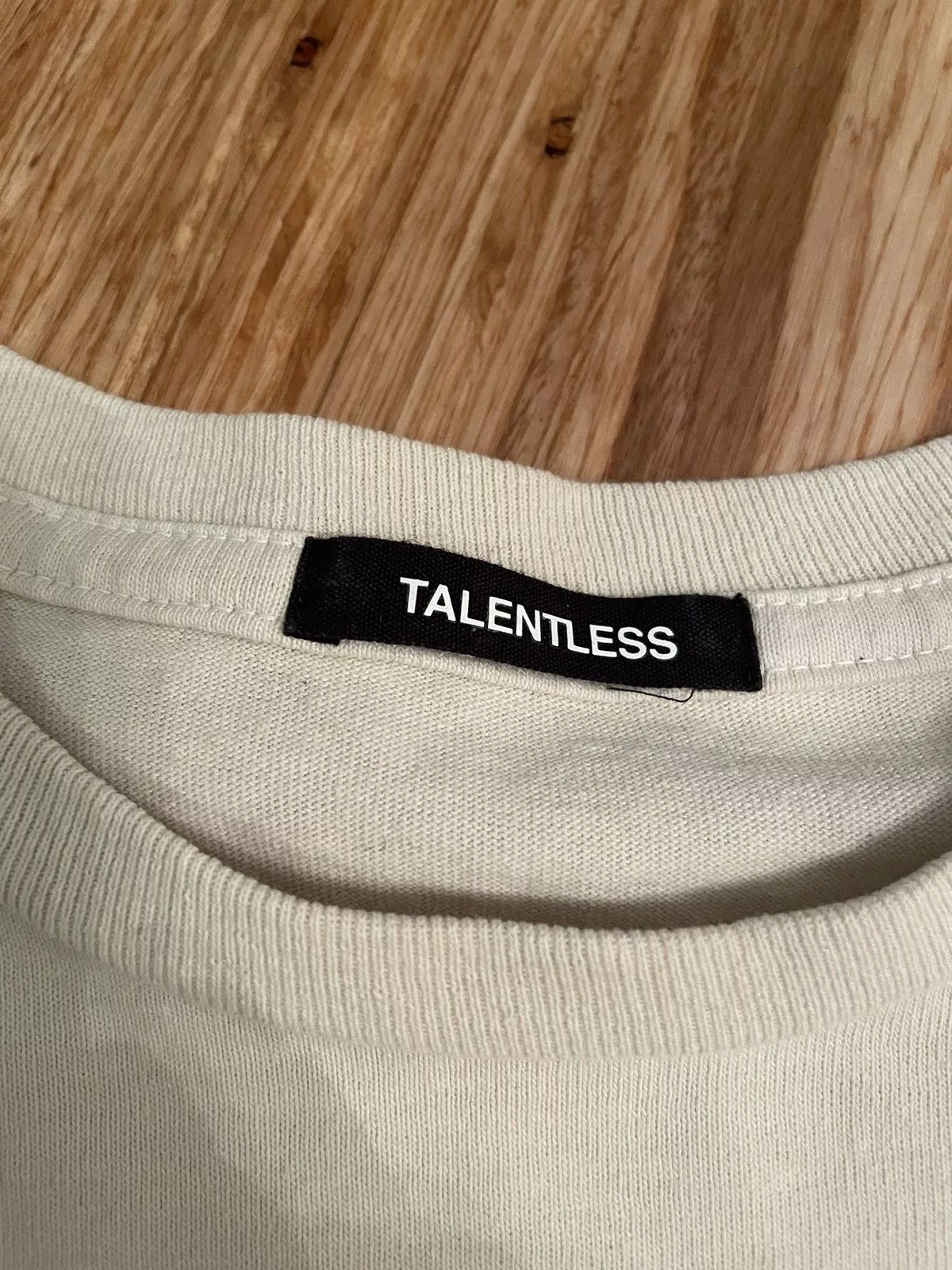 Talentless Short Sleeve T Shirts Talentless bone tee White