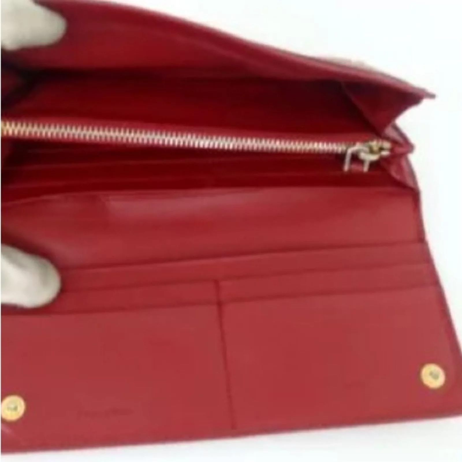 Prada Wallets EUC Prada Saffiano Long Wallet Red