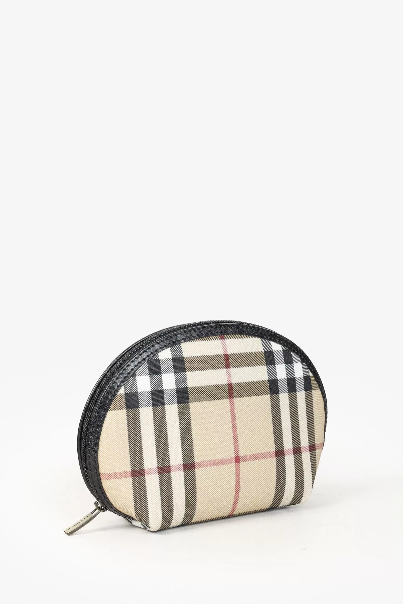 Burberry Toiletry Pouches Burberry Check Canvas Zip Around Pouch Multi