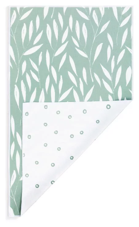Sage Leaves Absorbent 2 Sided Towel