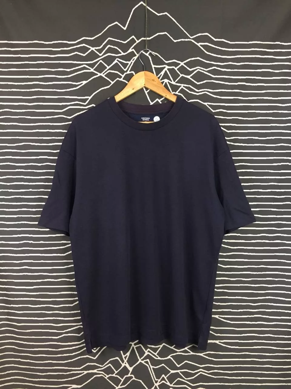 GU Short Sleeve T Shirts GU × Japanese Brand GU Functional Material Dry Casual Plain Tee Blue Streetwear