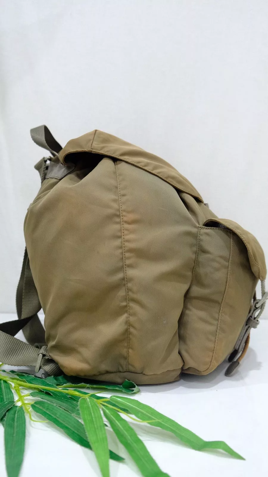 Prada Backpacks Authentic vintage Prada brown nylon backpack double pocket