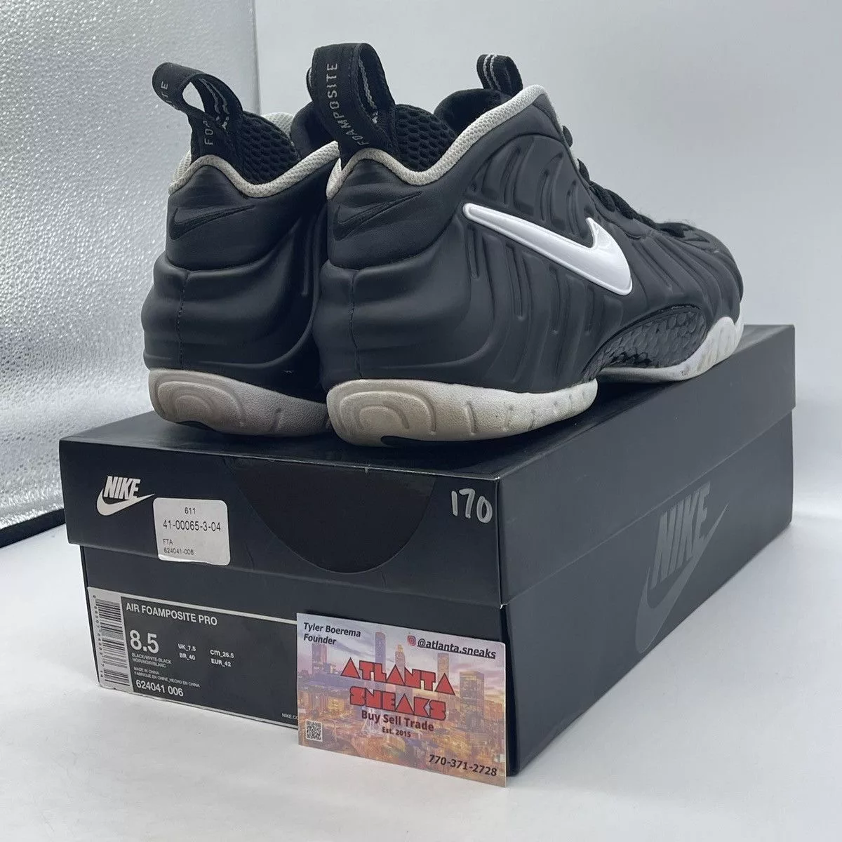 Nike Hi Top Sneakers Nike Air foamposite dr doom Black