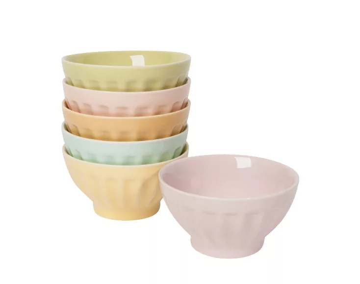 Sundae Bar Bowl Set/6 Flora
