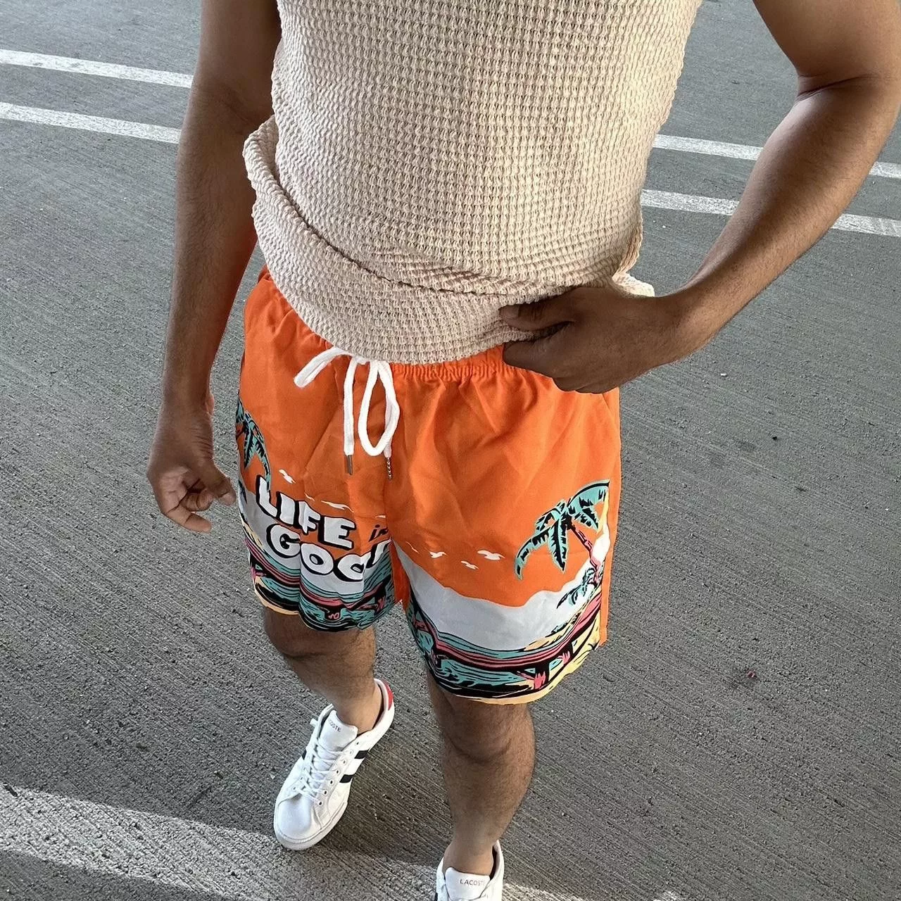 Other Shorts Other Good Life Orange Swim Trunks Multi