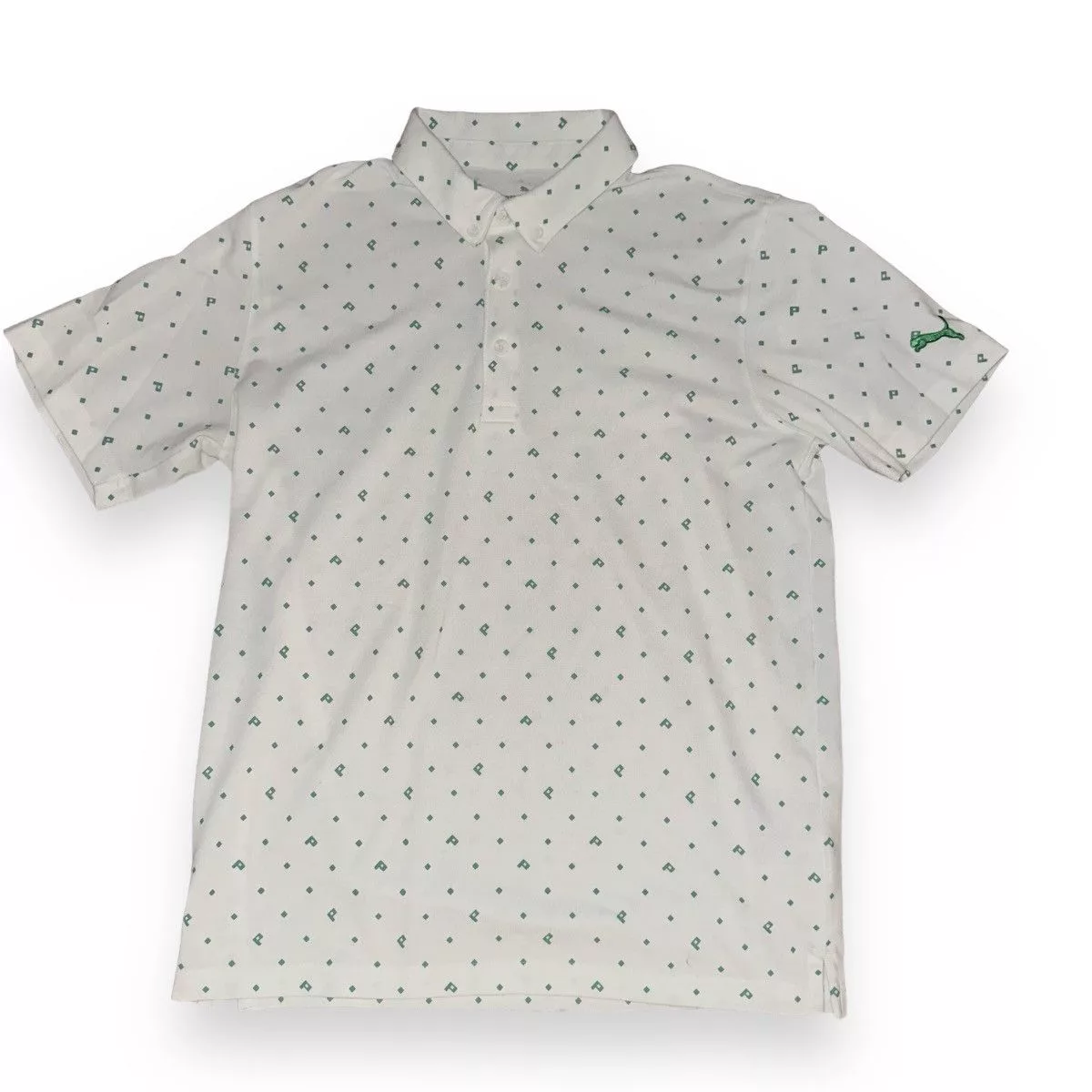 Puma Polos Puma diamond print polo shirt White