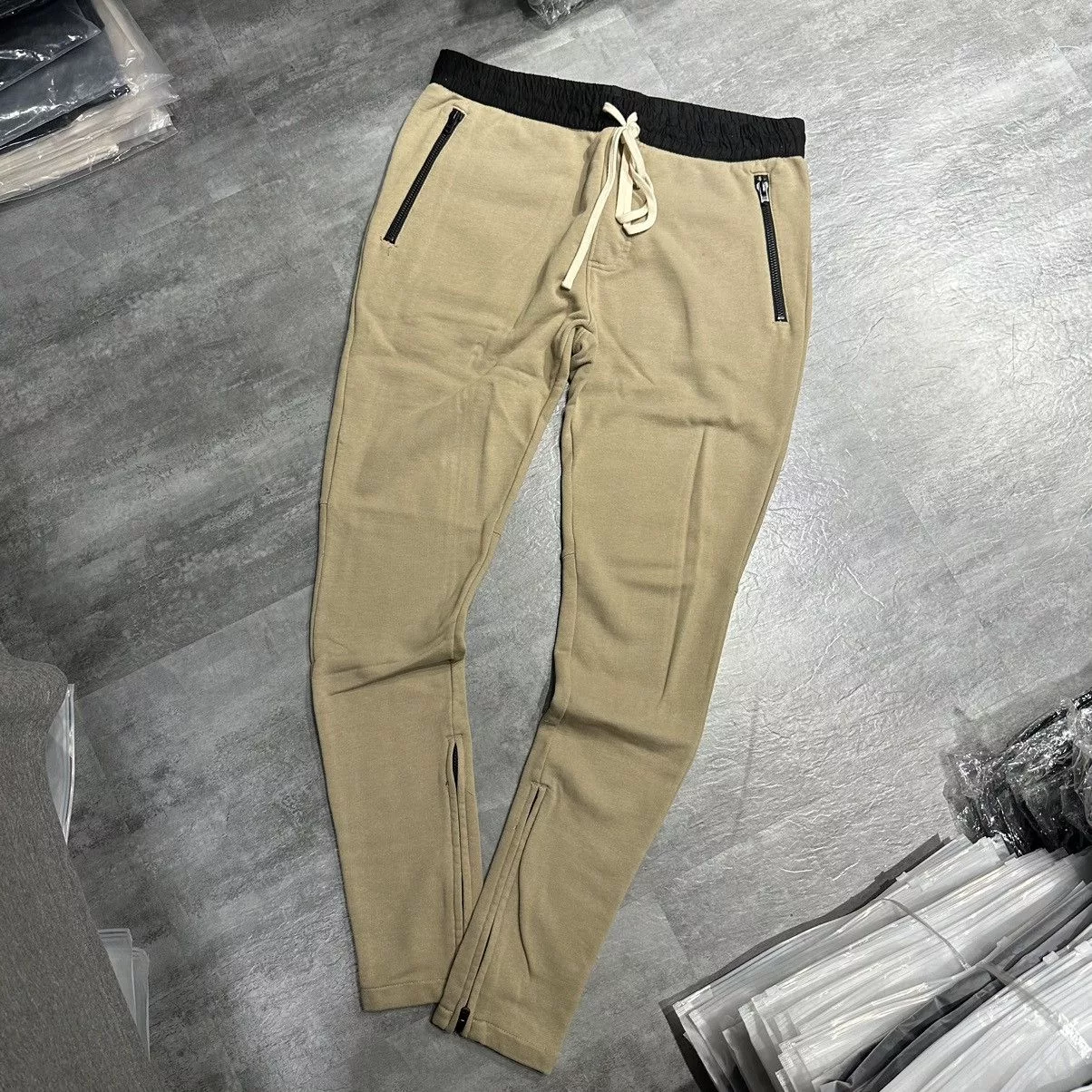 Essentials Sweatpants Joggers Essentials-F.O.G Drawstring Sweatpants - Chinchilla Beige