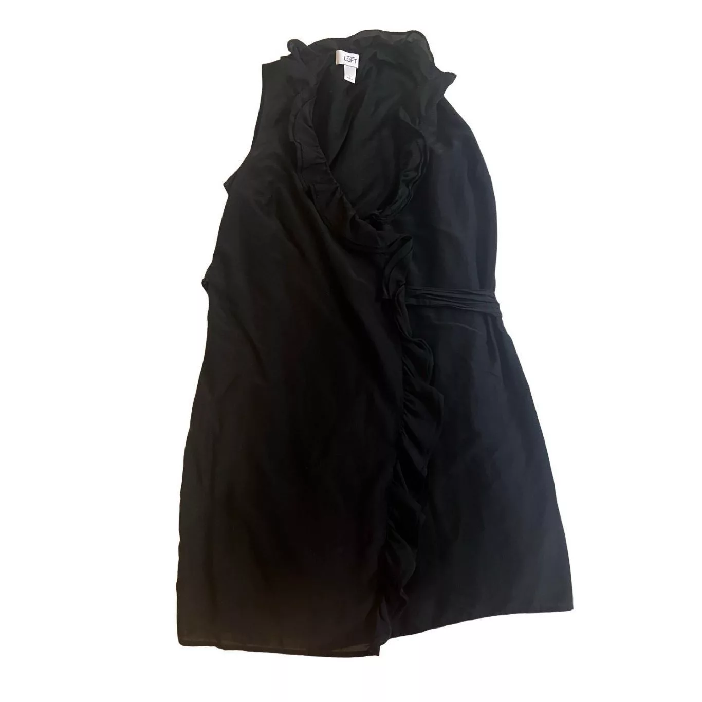 Loft Mini Skirts LOFT wrap black dress size 2