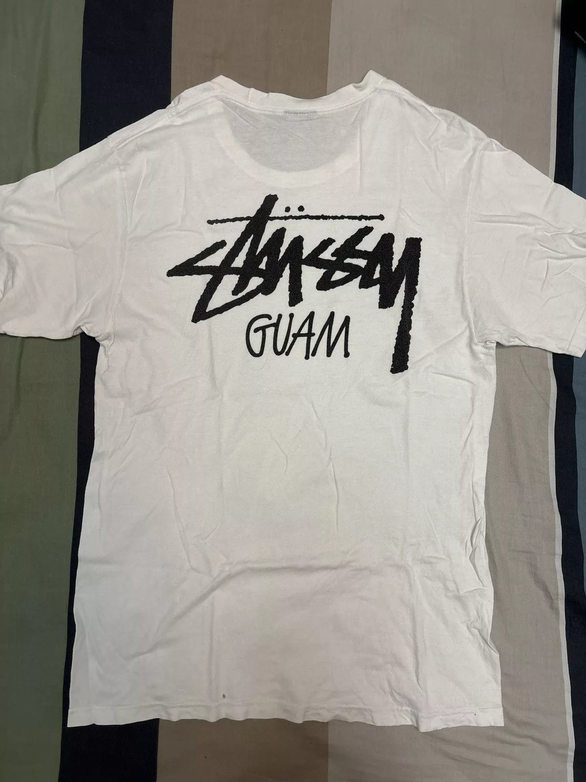 Stussy Short Sleeve T Shirts Stussy Guam Tee White