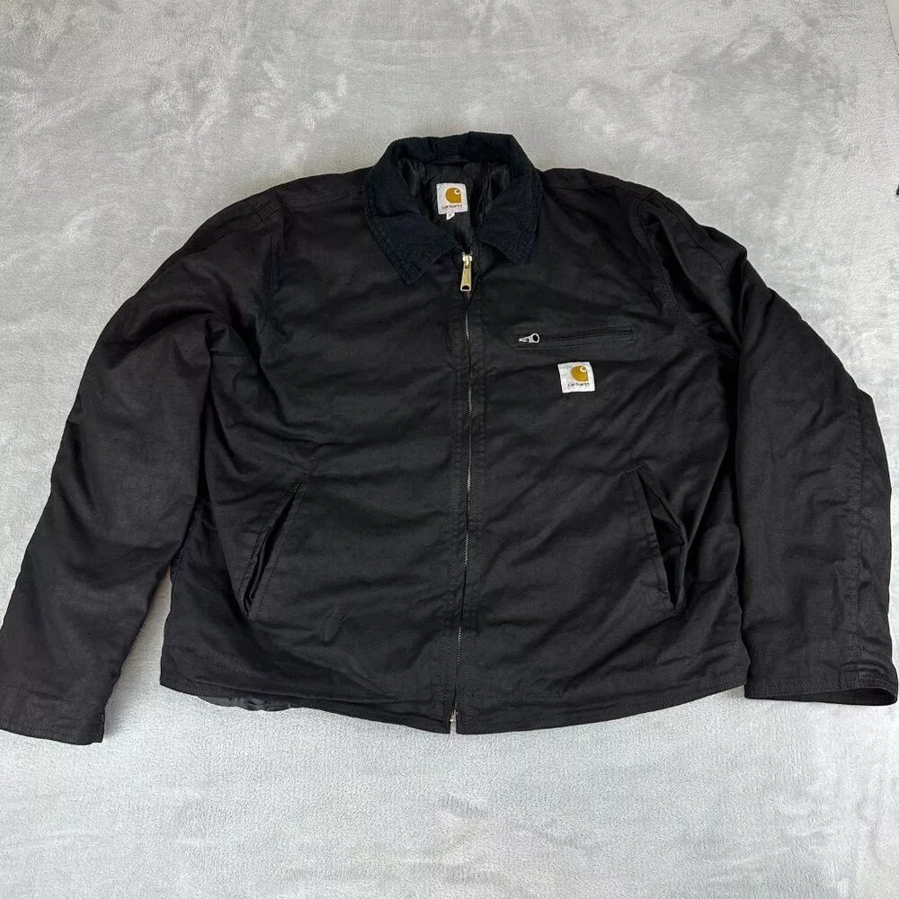 Carhartt Bombers Carhartt Black Re-work Blanket Lined Detroit Men's Size XL