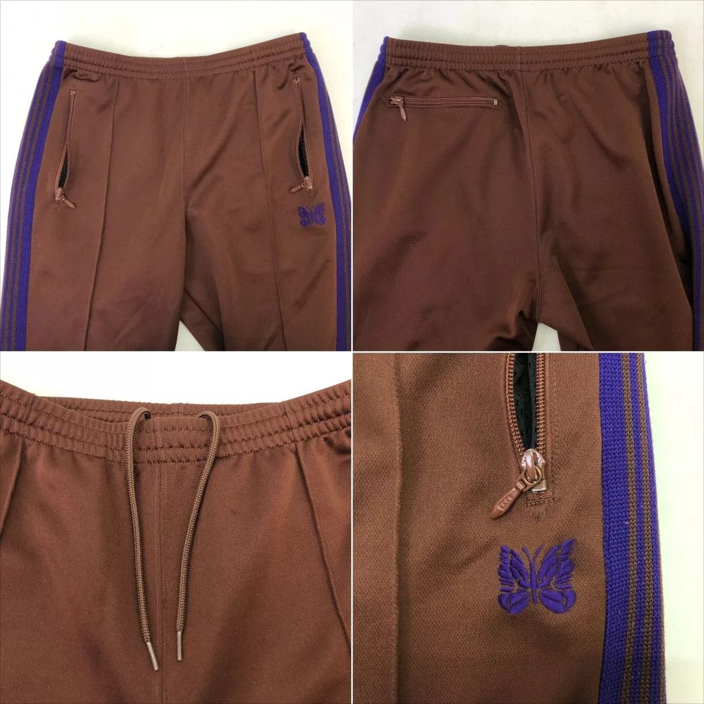 Needles Sweatpants Joggers Needles Sweat Pants Narrow Track Poly Smooth Brown