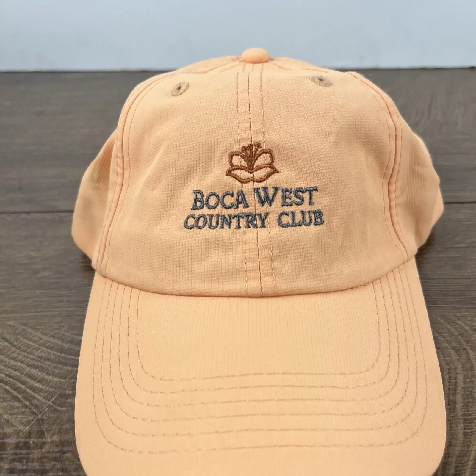 Other Hats Other Boca West Country Club Adjustable Hat Orange Adjustable Hat