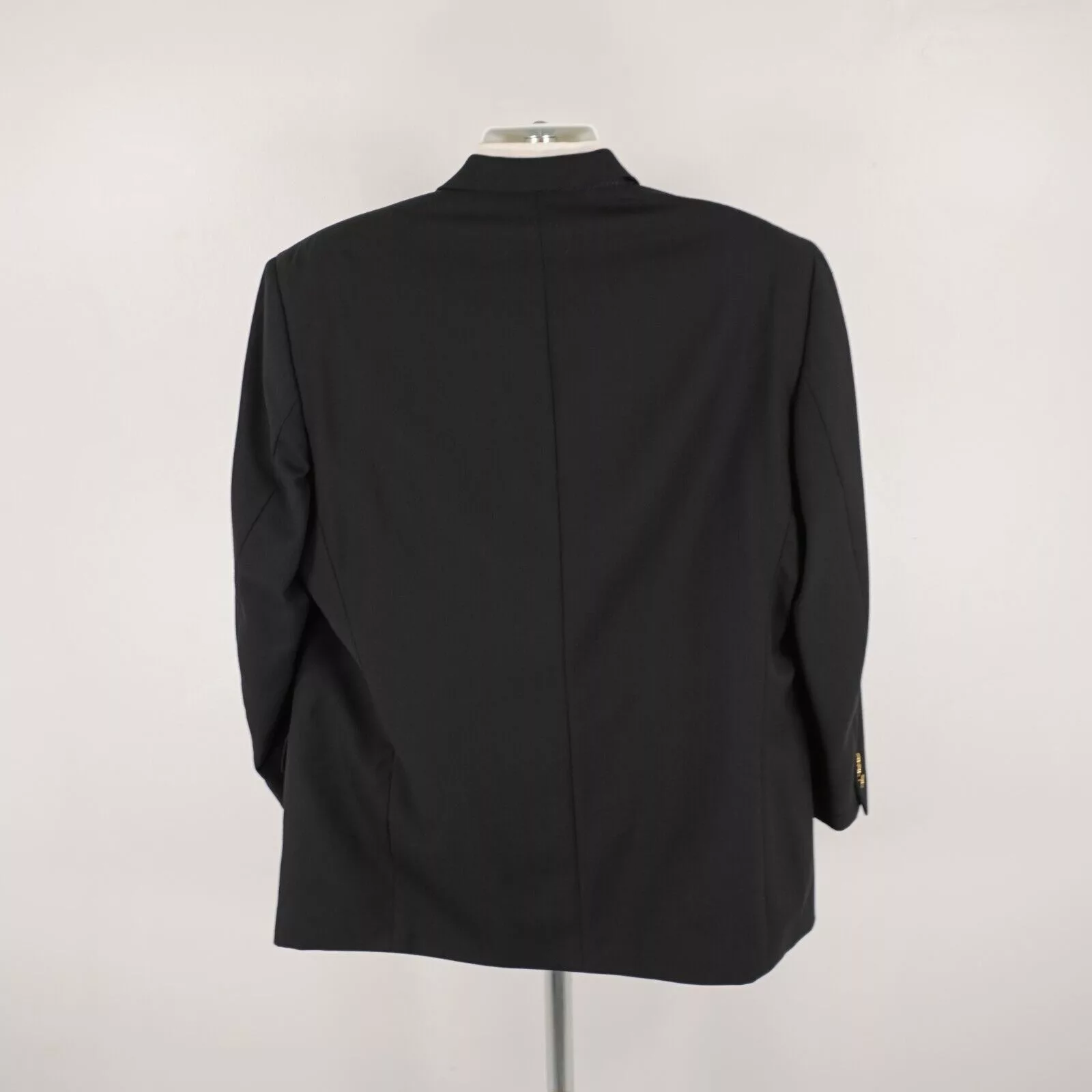 Pronto Uomo Blazers Pronto Uomo Thick Textured Worsted Wool Black 3 Gold Button