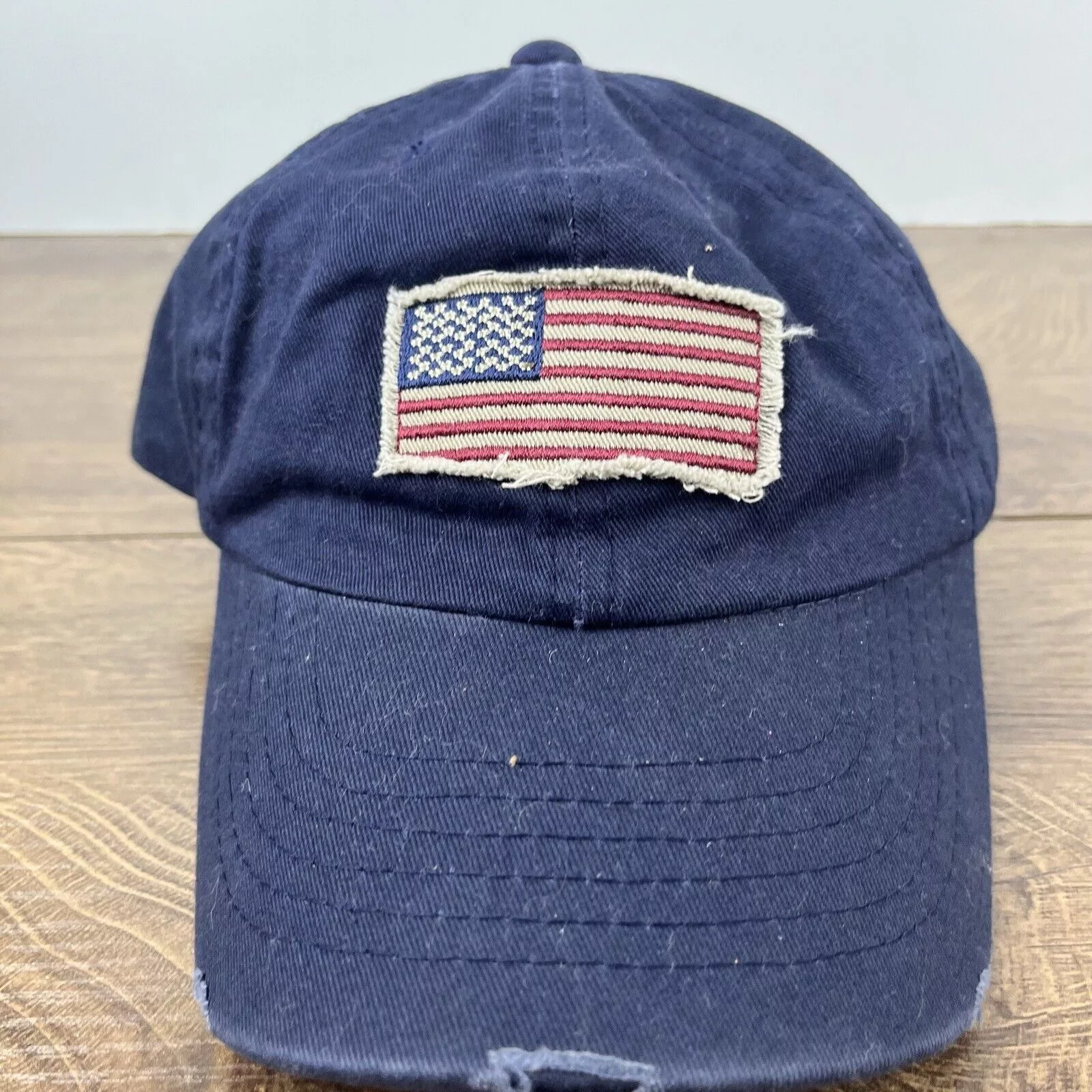 Other Hats Other American Flag Patch Hat USA Flag Hat Blue Adjustable Hat Blu