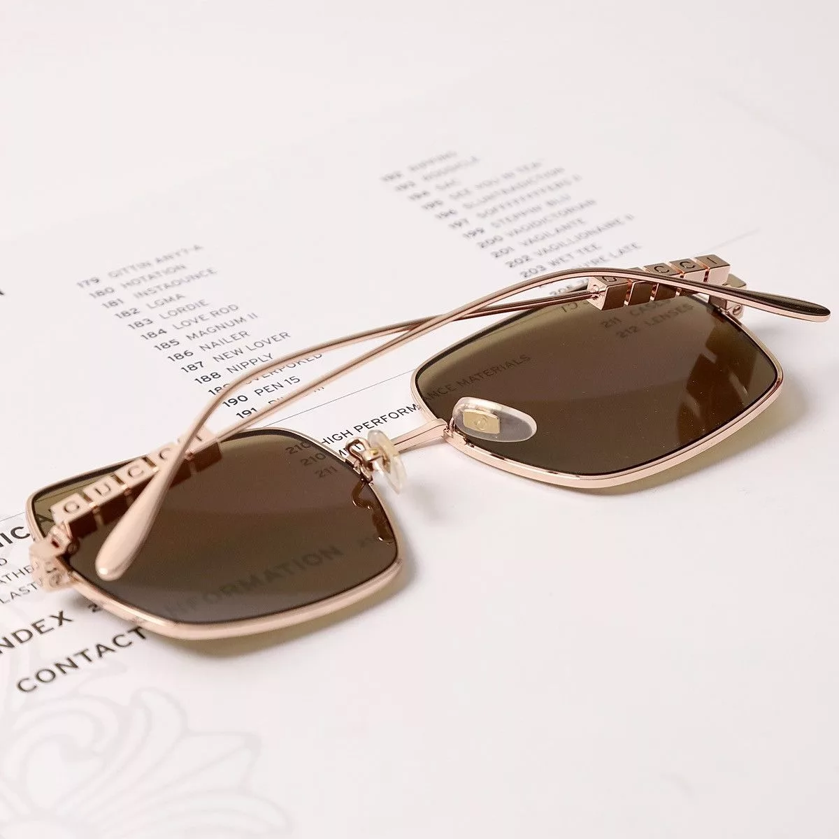 Gucci Sunglasses GUCCI GG1434S SUNGLASSES Gold