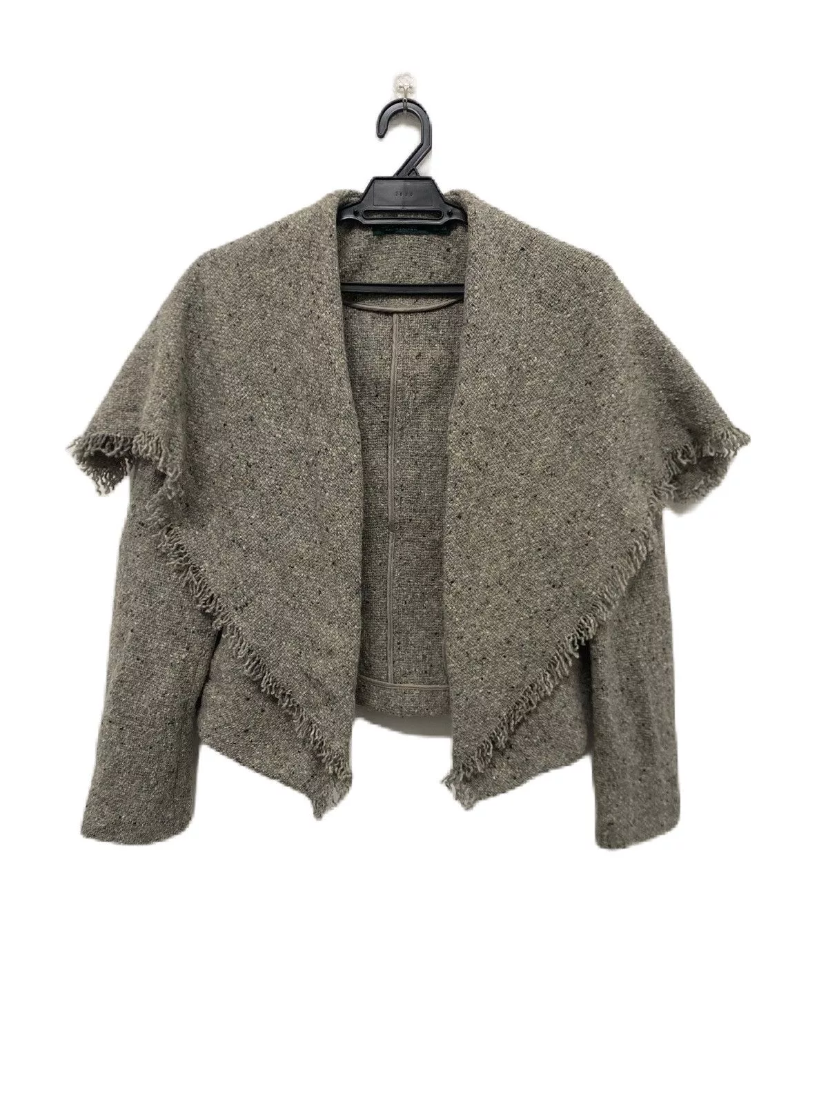 Ralph Lauren Jackets Ralph Lauren × RRL Ralph Lauren RALPH LAUREN GREEN LABEL KNIT JACKET BUTTON LESS Gray