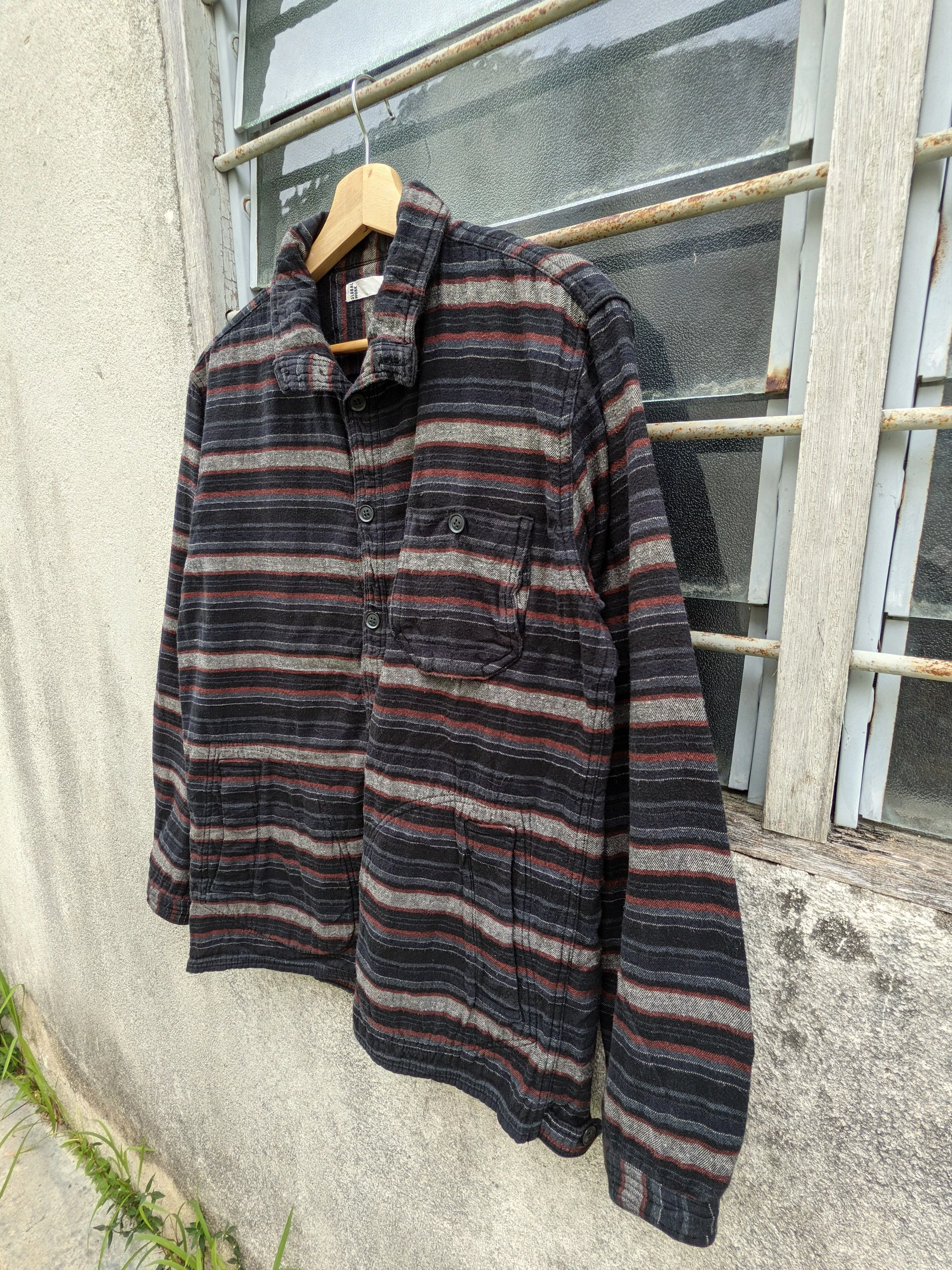 Flannel Shirts Button Ups Flannel × Global Work × Japanese Brand ⚡️Steals⚡️ Global Work Navajo Flannel Jacket Multi