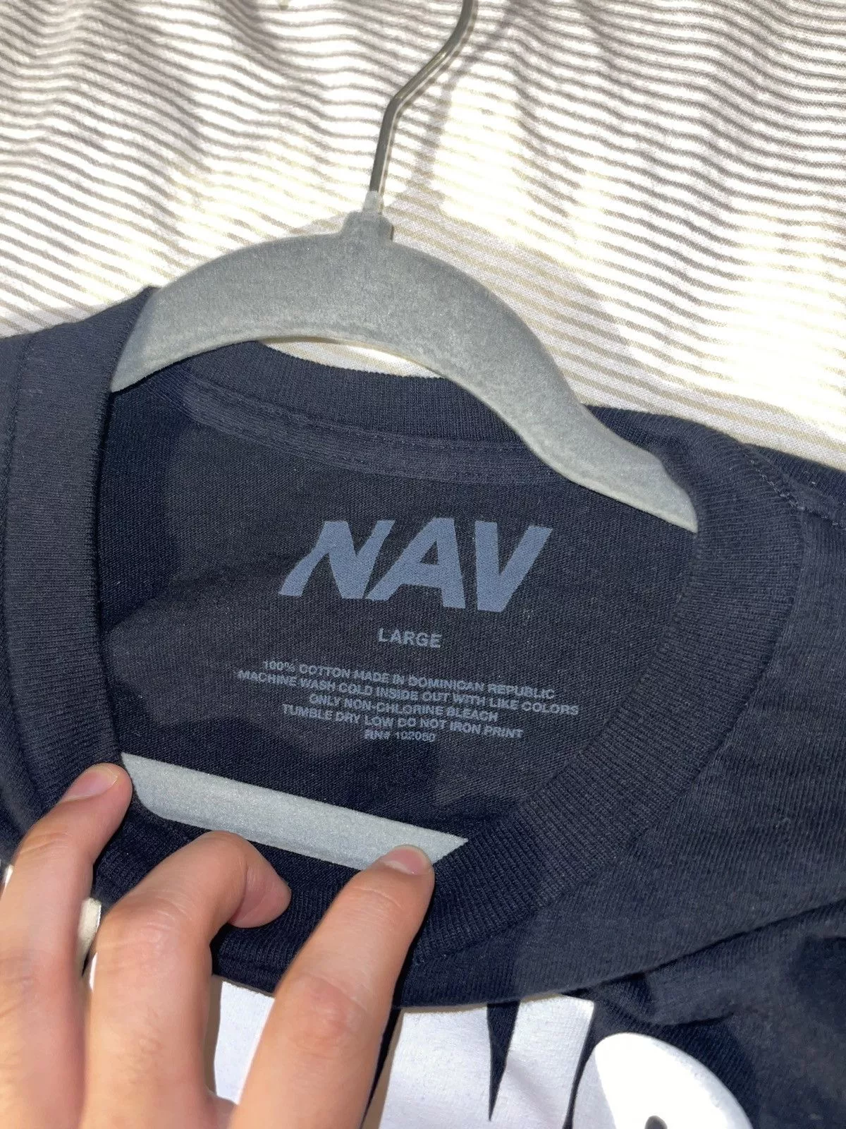 Vlone Short Sleeve T Shirts VLONE x Nav Black