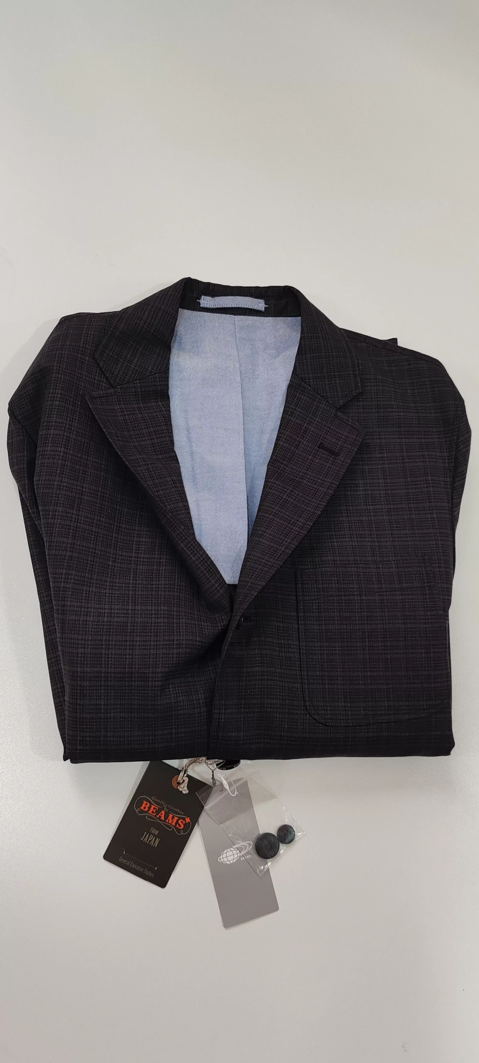 Beams Plus Vests Veste Grise Carrellé-Beams Plus Tg:L Black