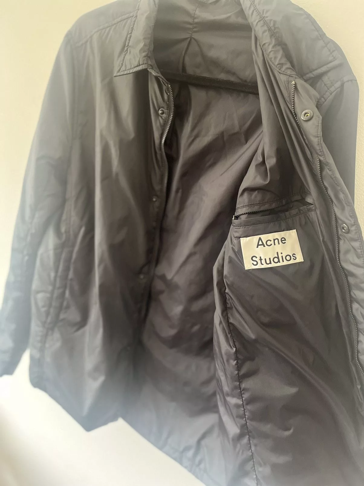 Acne Studios Light Jackets Acne Studios Acne Studio Nylon shirt jacket. Aw14 Black