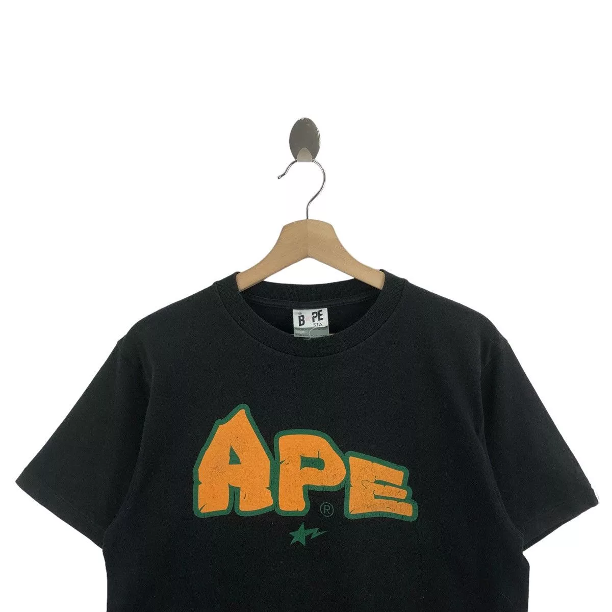Bape Short Sleeve T Shirts Bape × Vintage BAPE STA TEE Black
