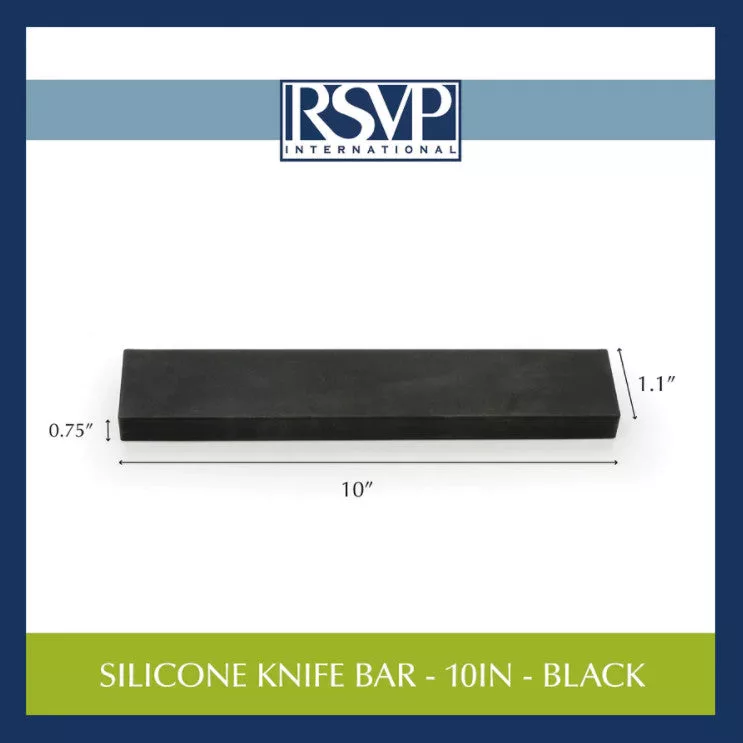 Black Silicone Knife Bar 10"