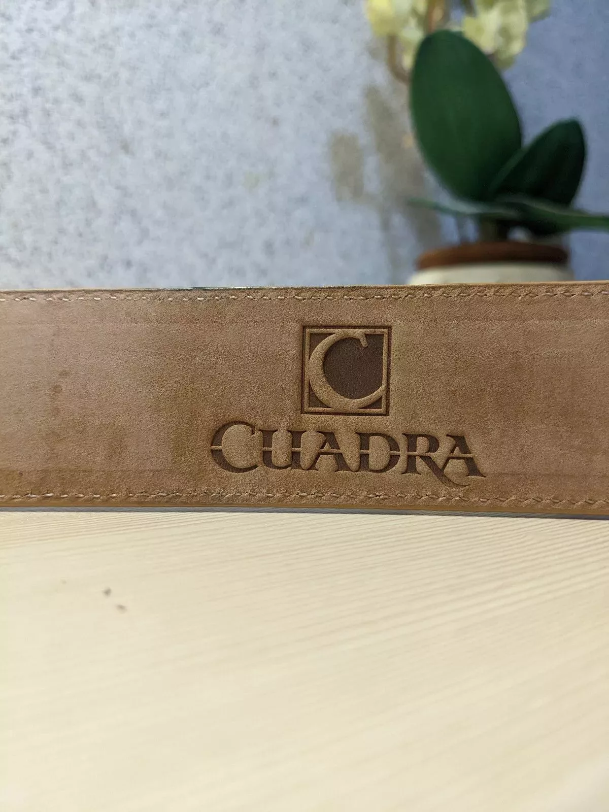 Designer Belts Designer Cuadra Brown Leather Genuine Belt Size M Multi