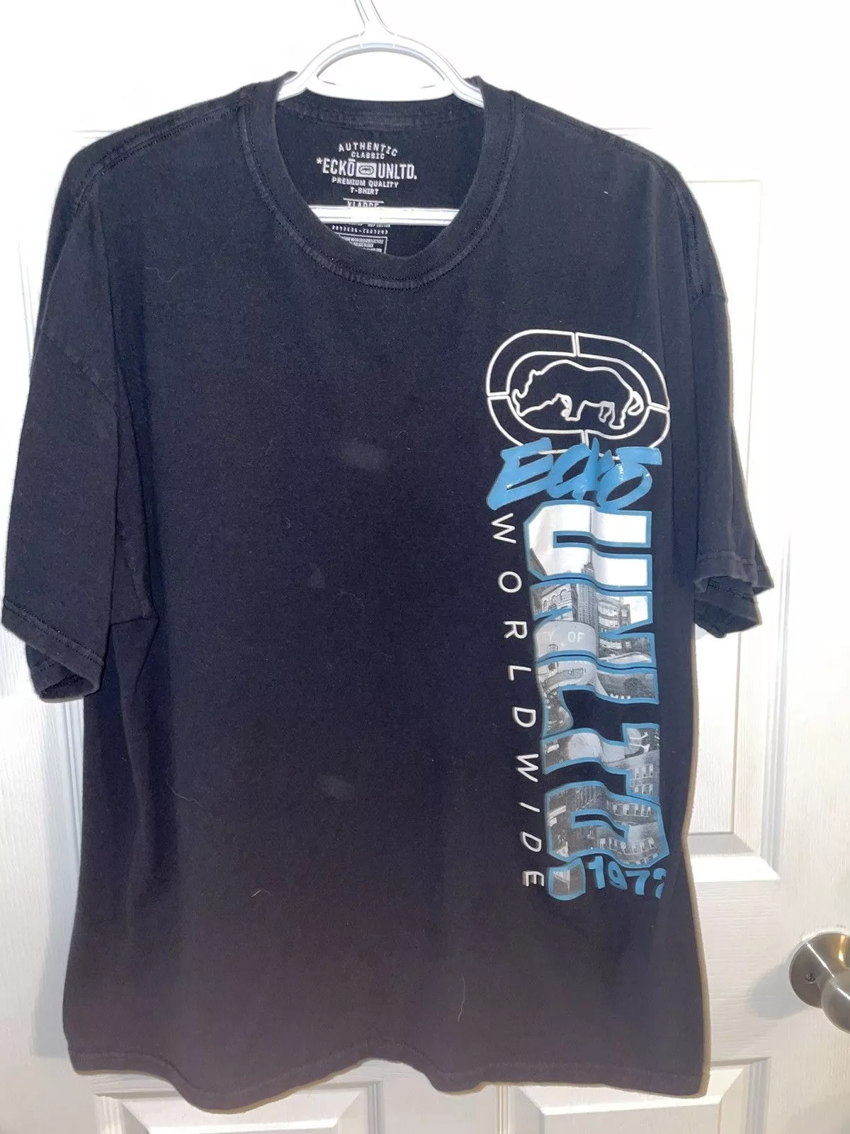 Ecko Unltd. Short Sleeve T Shirts Ecko Unltd. Black Blue Ecko Untitled Tee