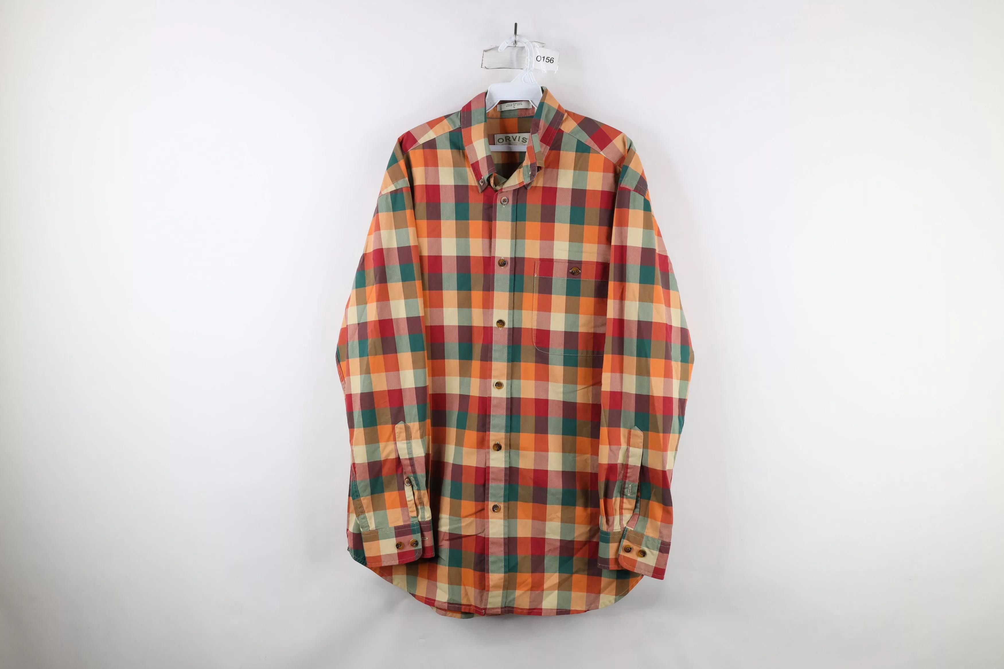 Orvis Shirts Button Ups Orvis × Vintage Vintage Orvis India Madras Plaid Button Down Shirt Cotton Multi