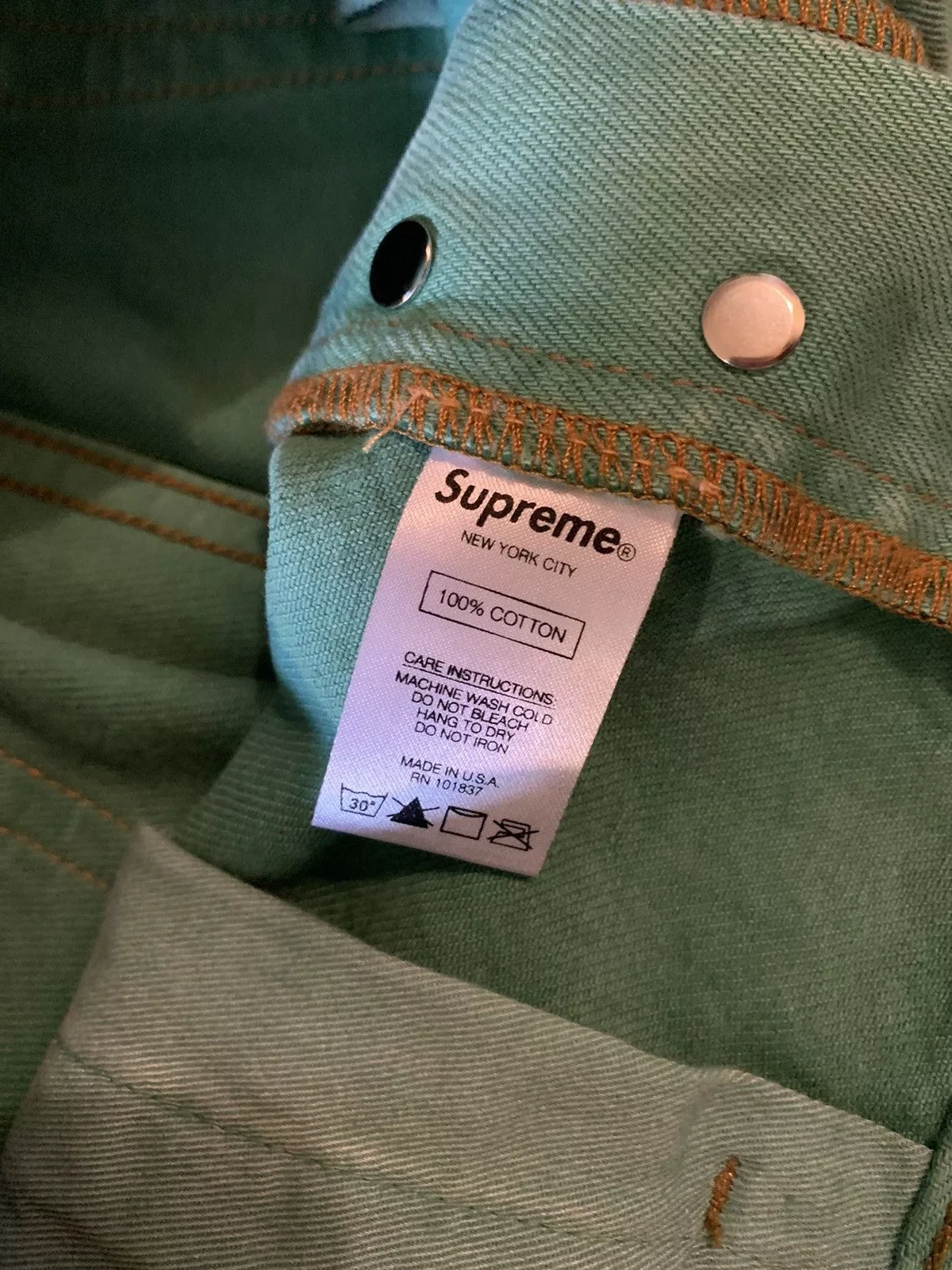Supreme Denim Supreme Regular Jeans Green