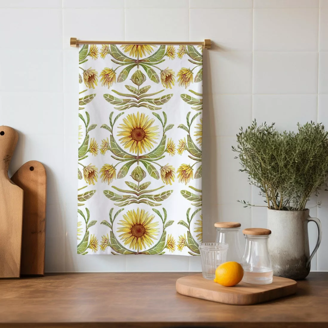 Sunflower Organic Linen Towel